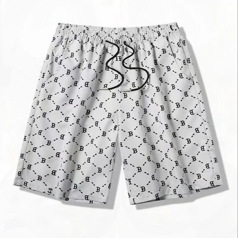 Hot Sale Casual Shorts Men Waist Drawstring Boardshort Bermuda Male Quick Drying Soft Fashion Style Breeches Beach Shorts 001B