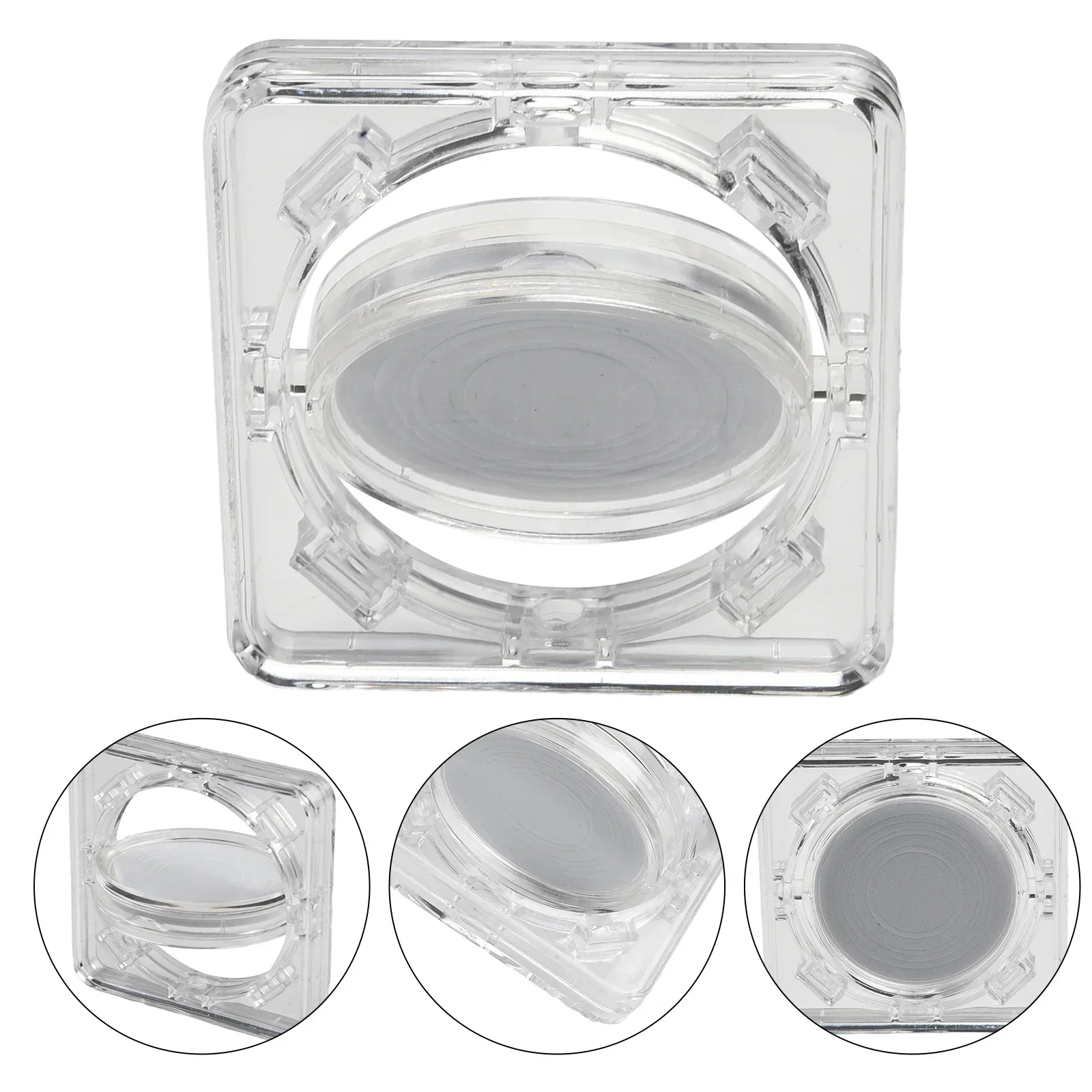 Coin Holder Acrylic Display Case For Collectible Medals 4cm Commemorative Coin Protection Box Storage Rotating