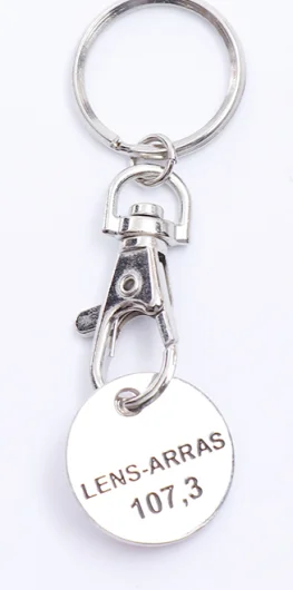 Newwest ! gift zinc alloy paint matte coin clip supermarket trolley manufacturer coin buckle