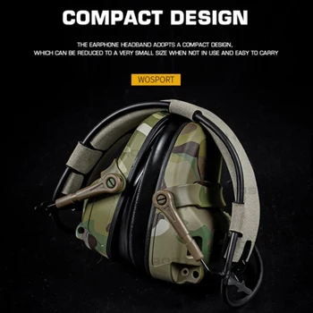 HD-17 GEN 6 Tactical Headset Sound Pickup&Noise Reduction Sports Shooting Earmuff Sports Shooting Impact Anti-Noise Headset 5