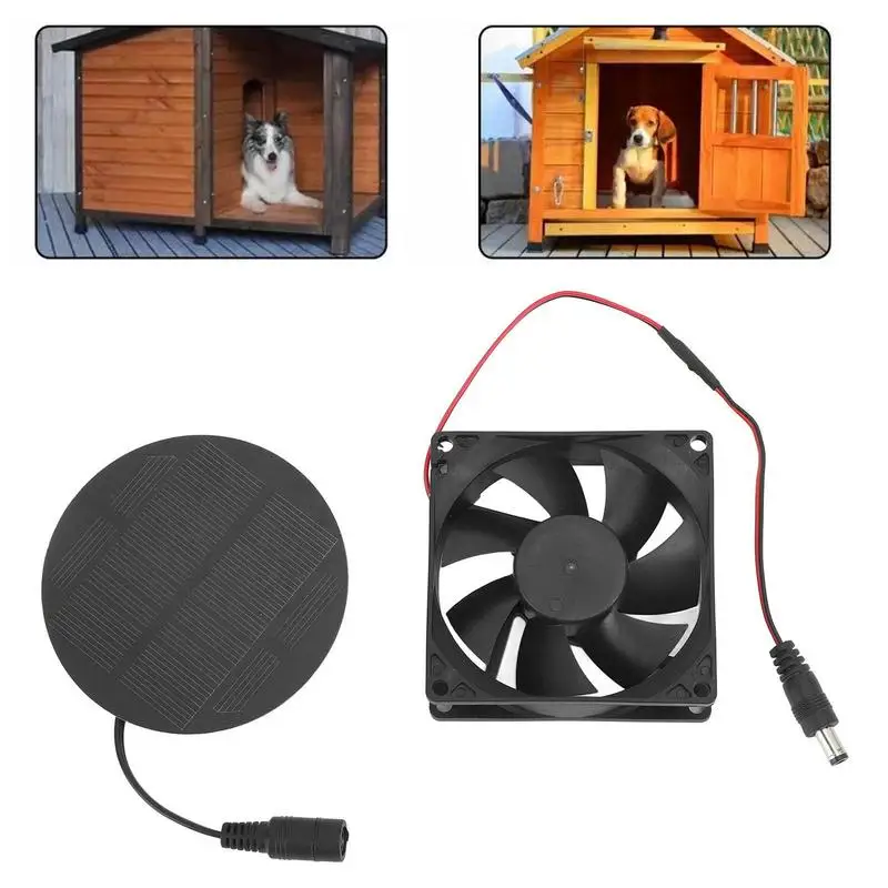 

Solar Panel Fan Kit Solar Exhaust Fan For Chicken Coop Waterproof Solar Fans For Outside High Speed Cooling Vent Home Supplies