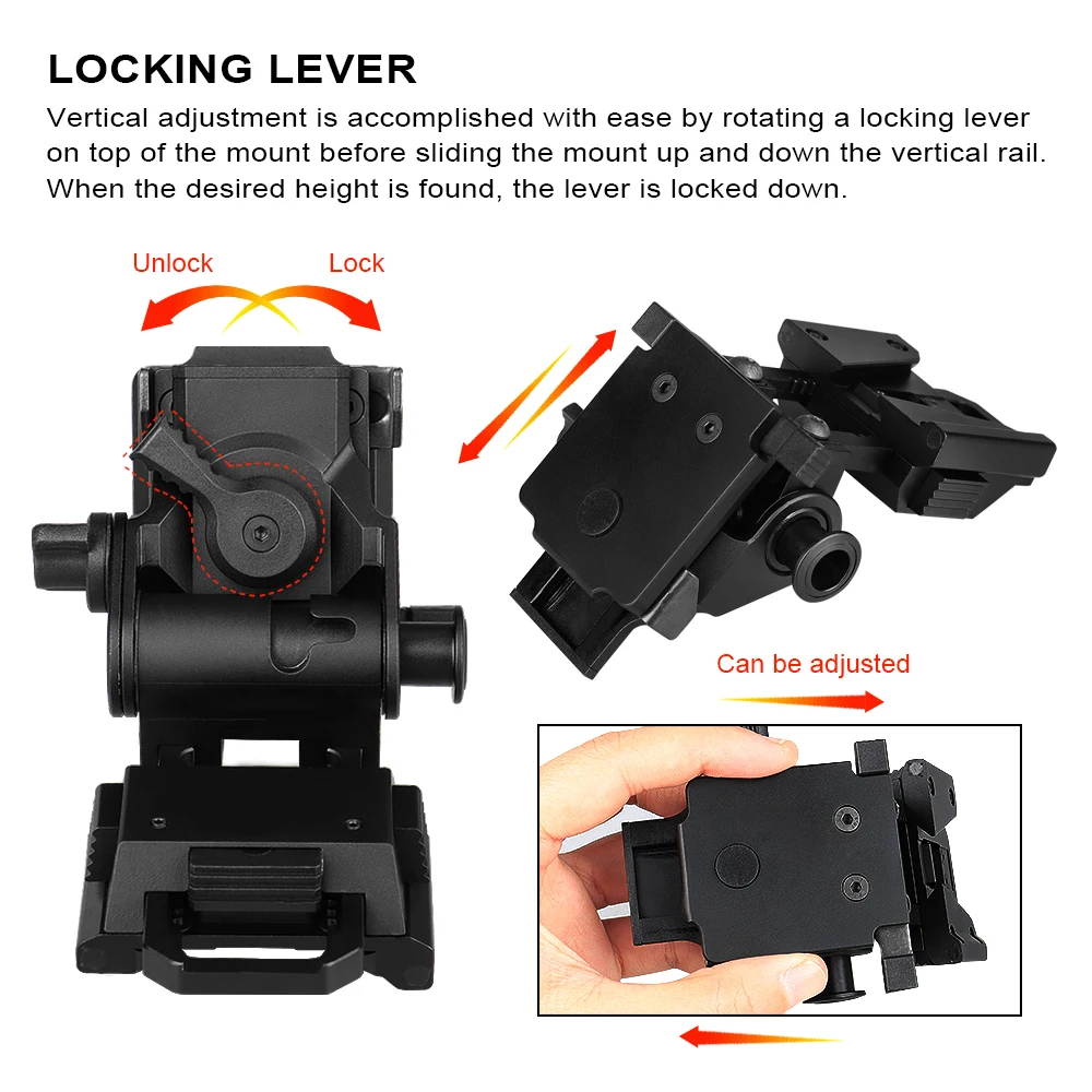 Metal L4G24 Night-vision goggles stent skip Rhino NVG arms mount for L4 G24 Mounting Helmet CNC Fast OPS PJ MH BJ