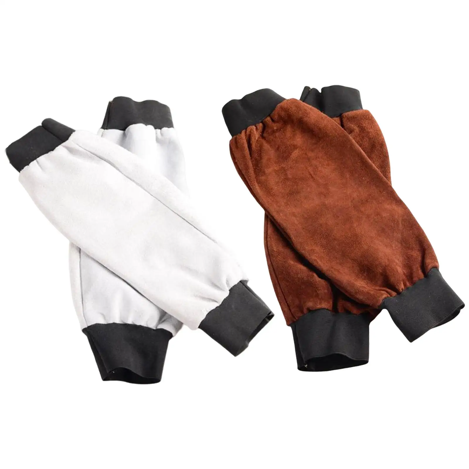 Welding Sleeves Electric Artificial Leather Welder Protective Supplies Industrial Elastic Cuff