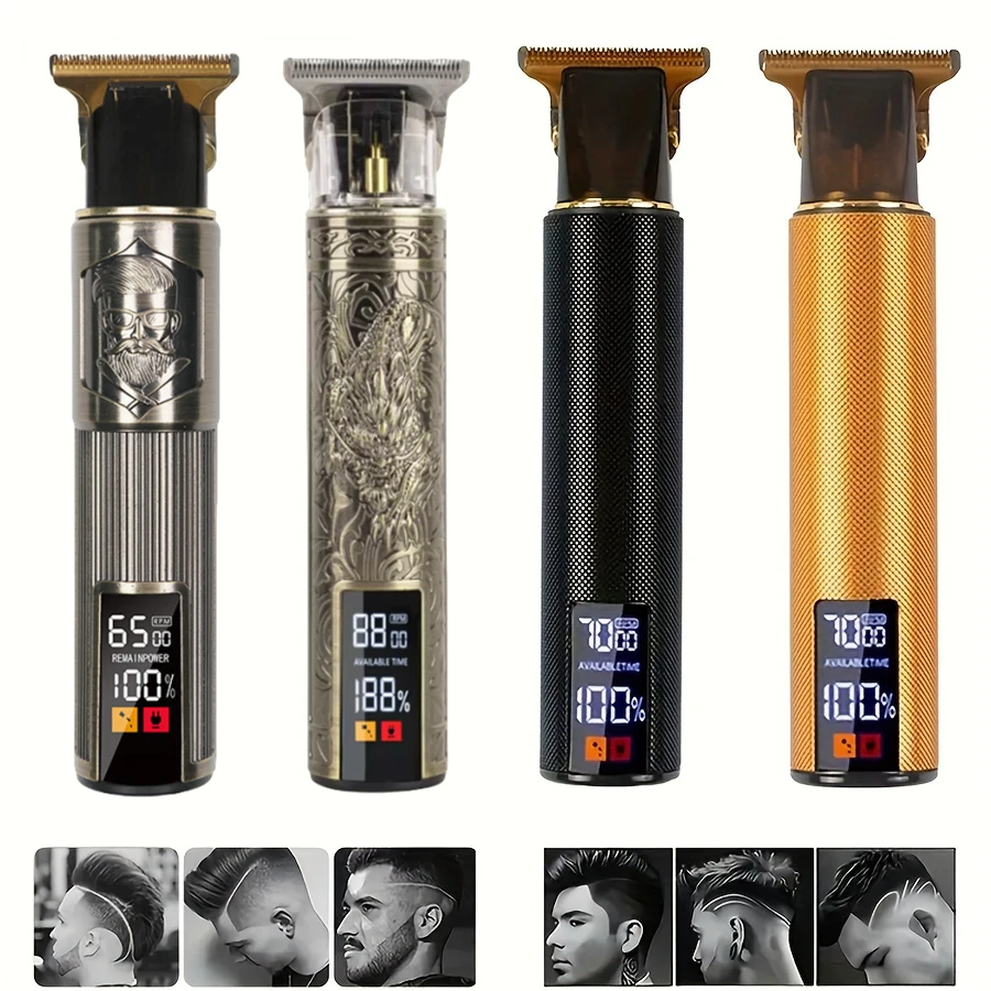 T9 hairdresser electric push cut hair USB electric push large screen dragon carving razor bald hair hair clippers BEST SELLERS T9 hairdresser electric push cut hair USB electric push large screen dragon carving razor bald hair hair clippers BEST SELLERS