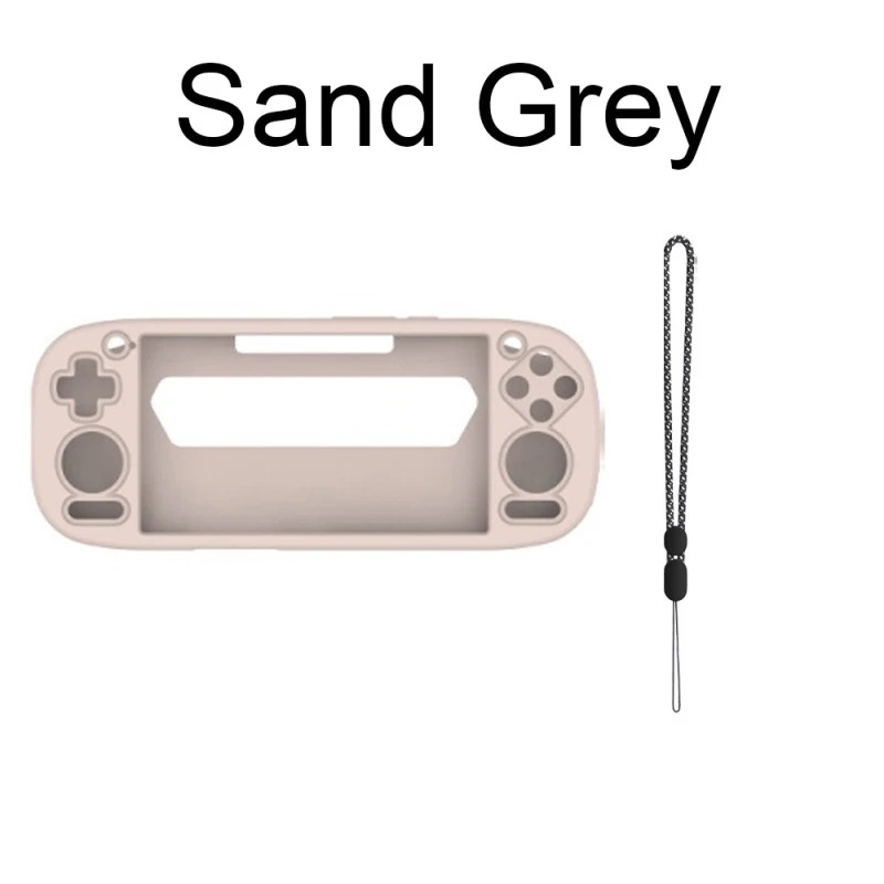 Silicone Protective Case with Anti-Drop Rope and Anti-Scratch Soft Shell Cover for Handheld Console Accessories