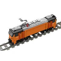City Railway Series Toshiba E500 Electric Locomotive Toy Assembling MOC Building Block Model Bricks Children's Birthday Gifts 4