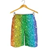 Full Print Sequins glitter Graphic Beach Shorts For Men Women Casual Oversized Board Shorts Summer Quick Dry Short Pants 6