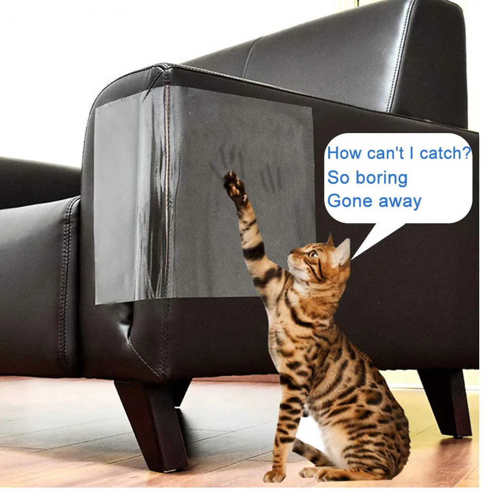 Protecteurs de meubles pour chats grattoir chat griffoir poteau durable  autocollant bande de formation anti animal de griffure patte coussinets  pour canapé canapé