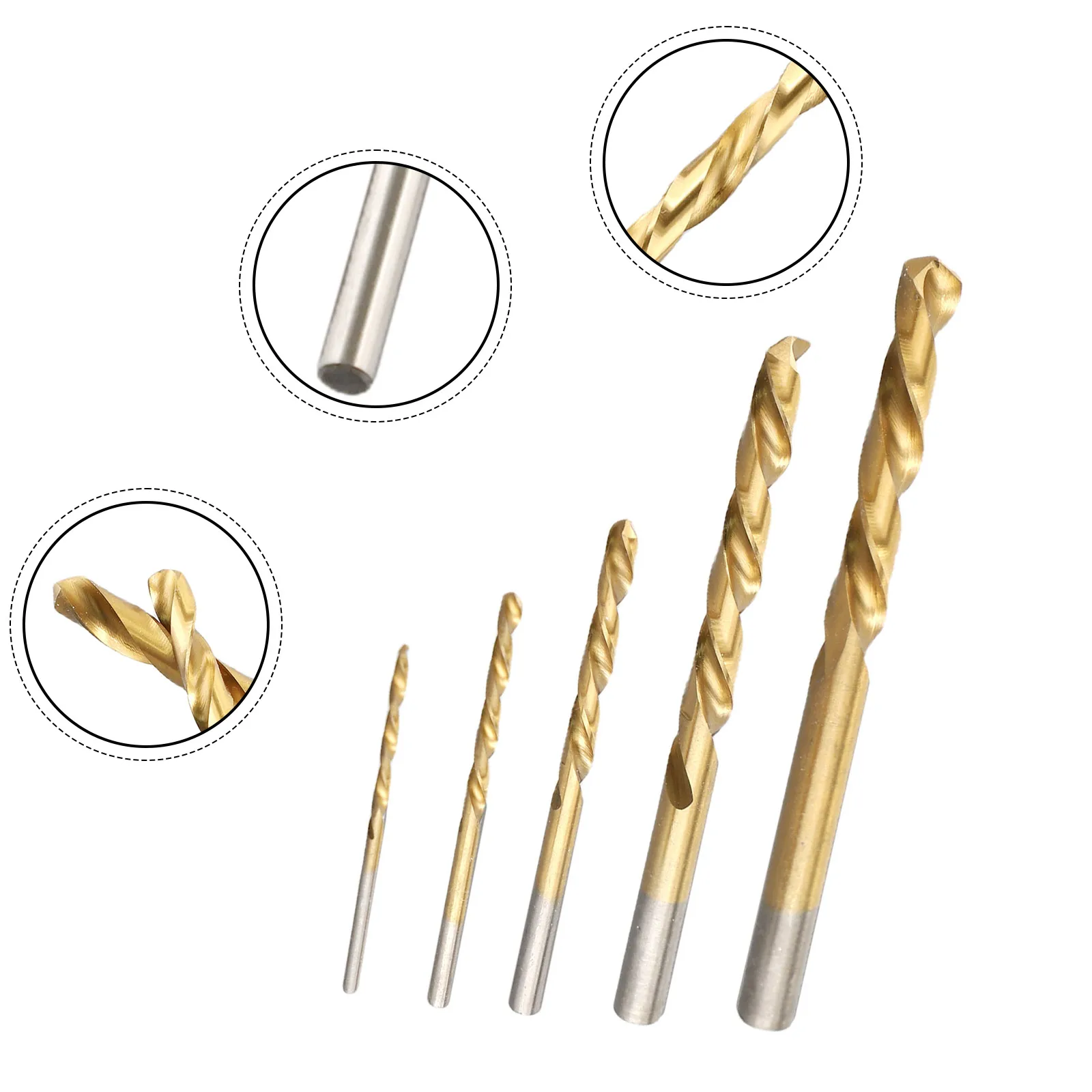 

Left Hand Drill Bits Straight Shank Left Way HSS Drilling Tool 3.2-8.7mm Woodworking Tools Ferramentas Accessories Bit Set