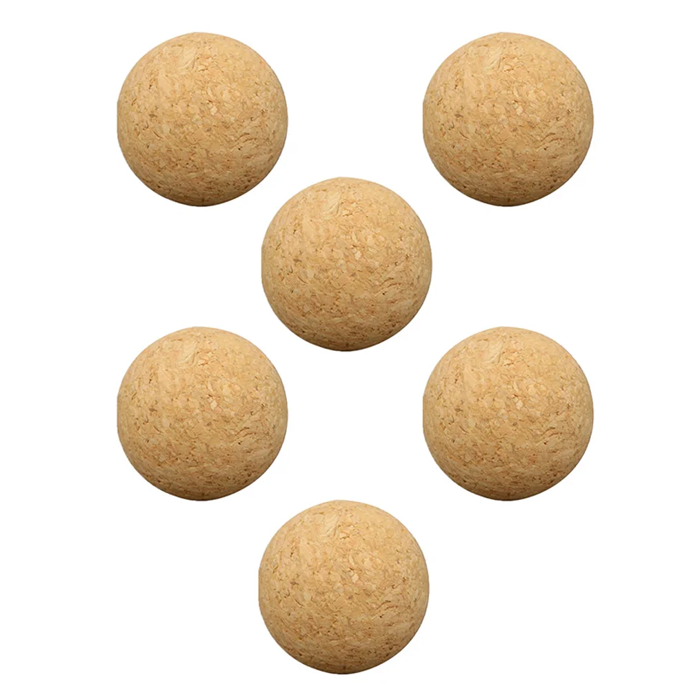 

6 Pcs Table Soccer Professional Peboim Matrakeels Foosballs Replacement Wear-resistant Cork Accessory Desktop