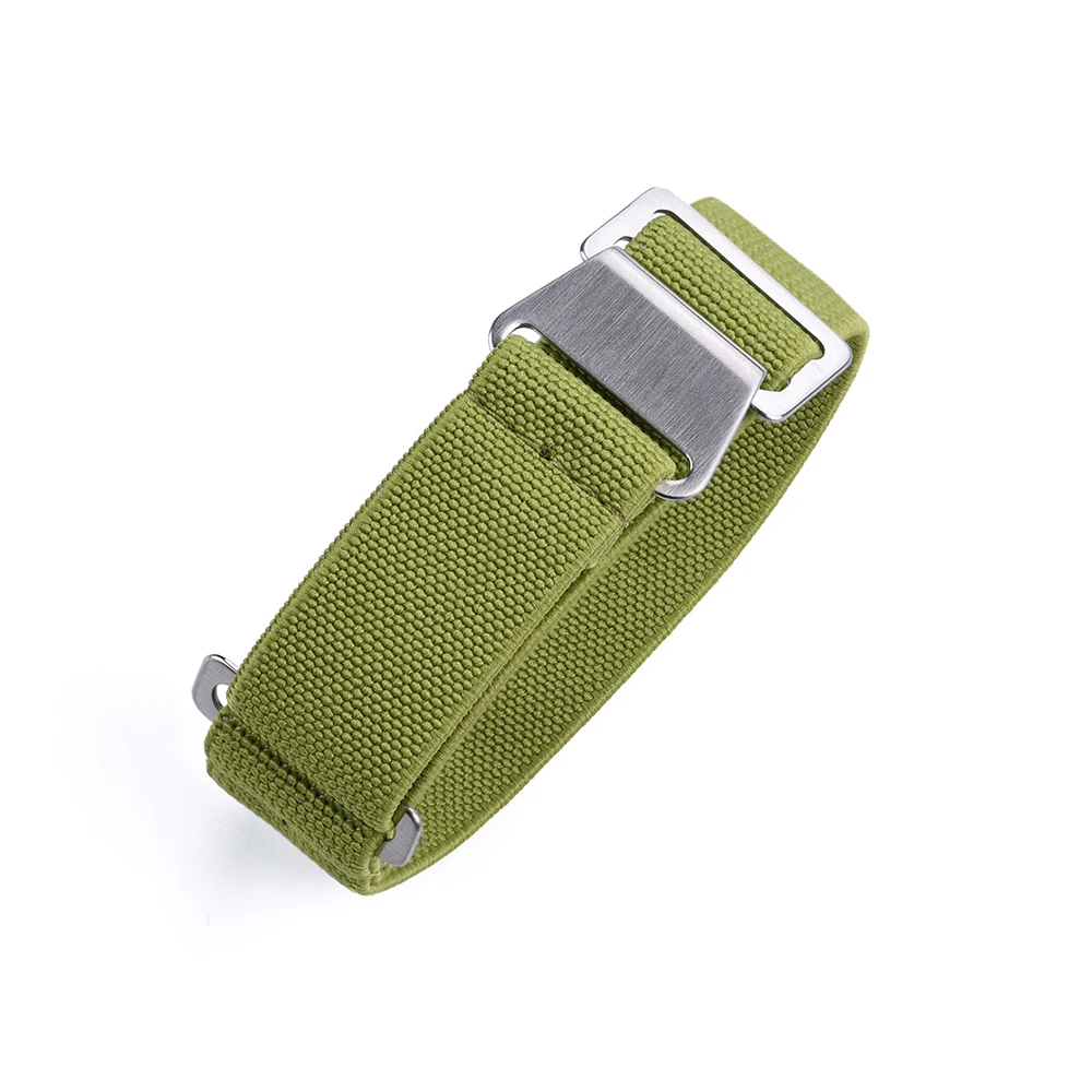 Nylon Braided Elastic Watch Band – Sporty Parachute-Inspired Strap