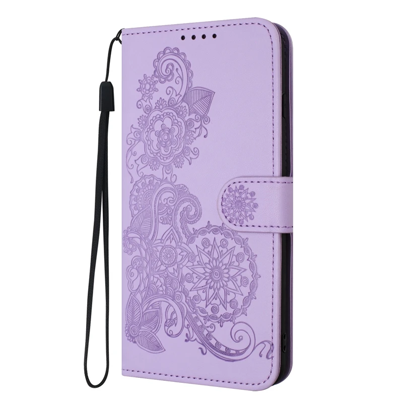 For Motorola Moto G55 5G Case Paisley Leather Flip Stand Phone Case on For Etui Motorola MotoG55 G 55 Moto G35 Wallet Book Cover 2