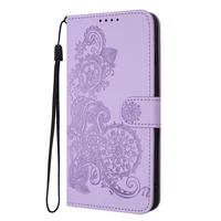 For Motorola Moto G55 5G Case Paisley Leather Flip Stand Phone Case on For Etui Motorola MotoG55 G 55 Moto G35 Wallet Book Cover 2