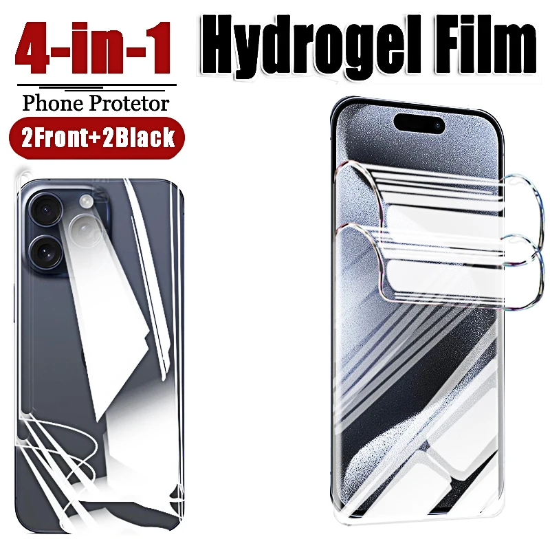 Ultra-Clear Hydrogel Full Cover Screen & Camera Protector