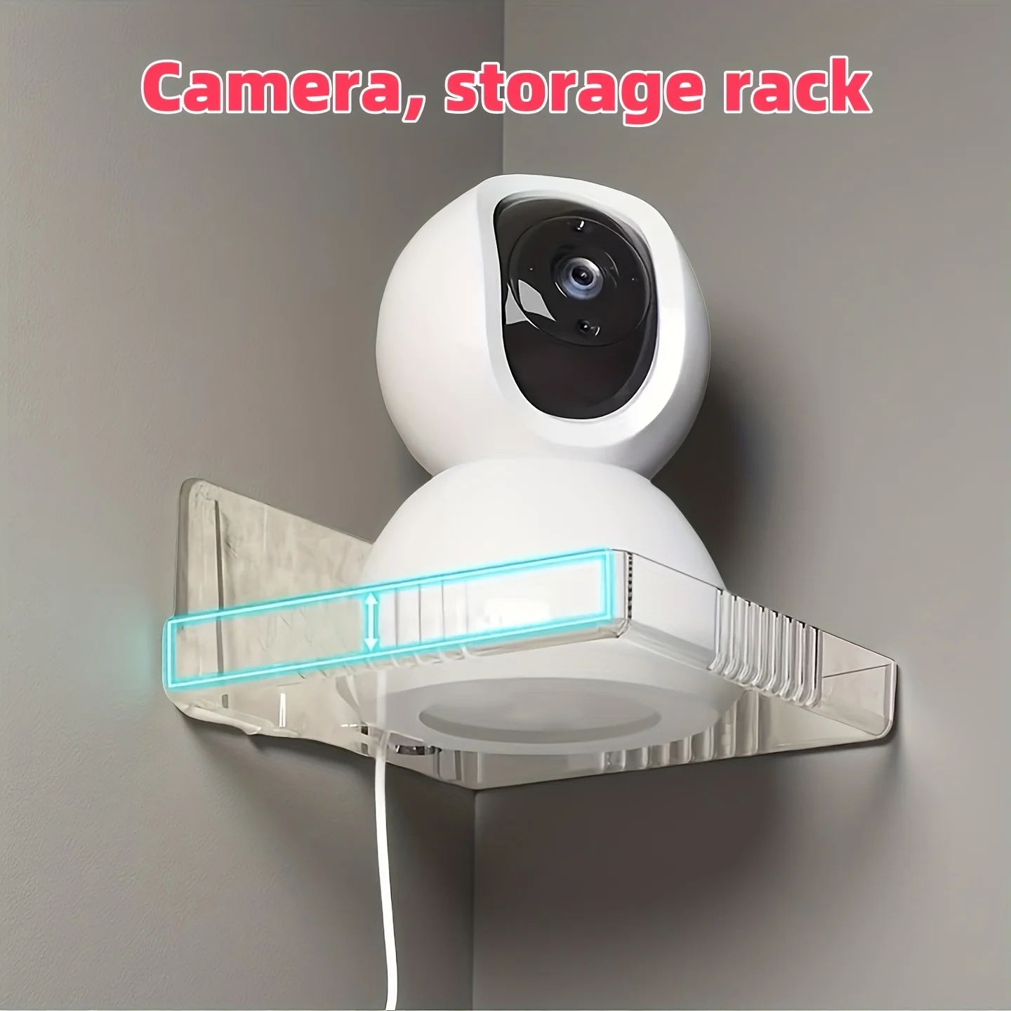 자가 접착식 감시 카메라 브래킷?초강력 벽걸이형 베이스, 설치가 용이함, 복잡한 배선이 필요하지 않음, 심플한 디자인, 가정 및 사무실의 모니터링 요구에 적합함