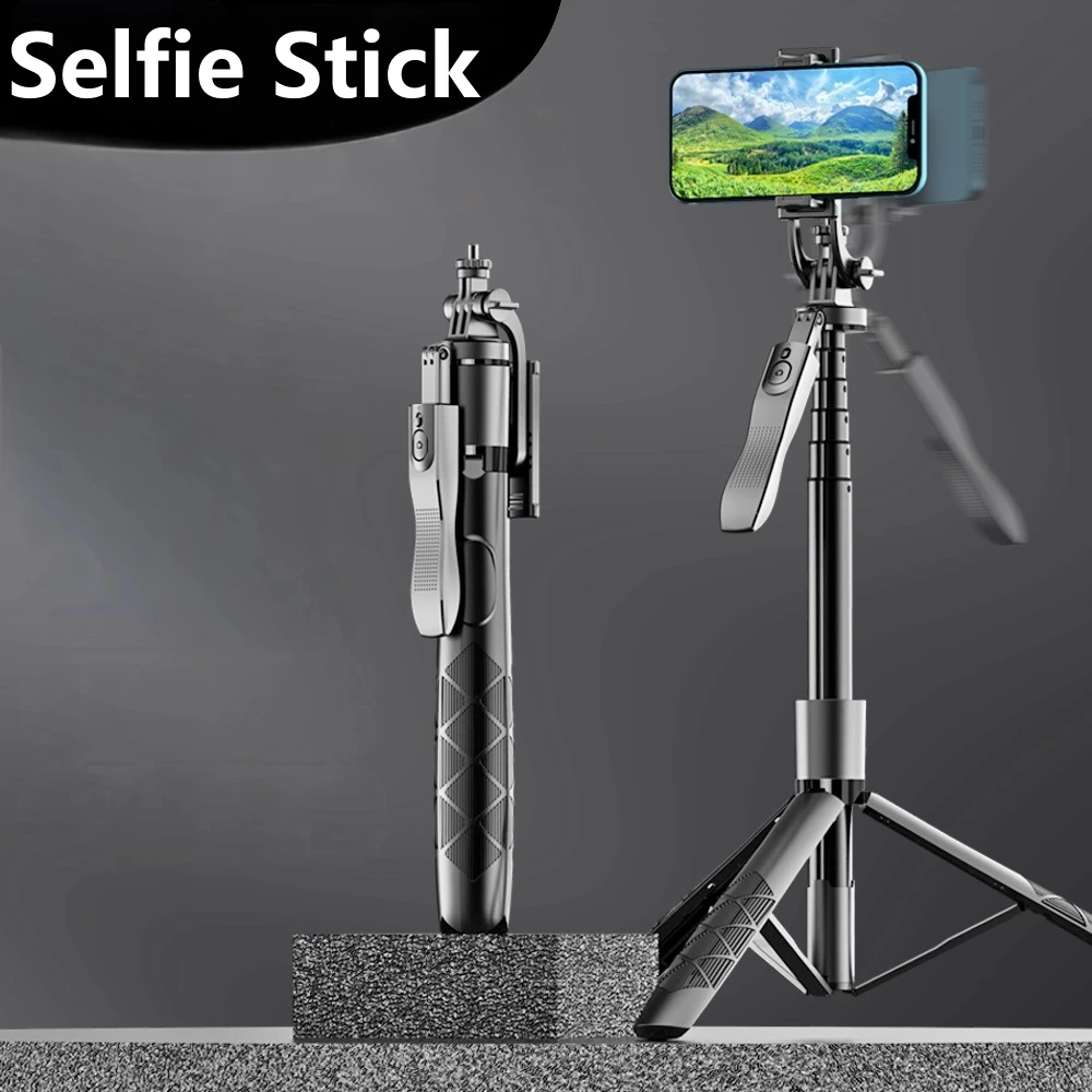 Selfie Stick 1530mm Wireless Foldable Monopod With Led Light For Smartphones Balance Steady Shooting Live