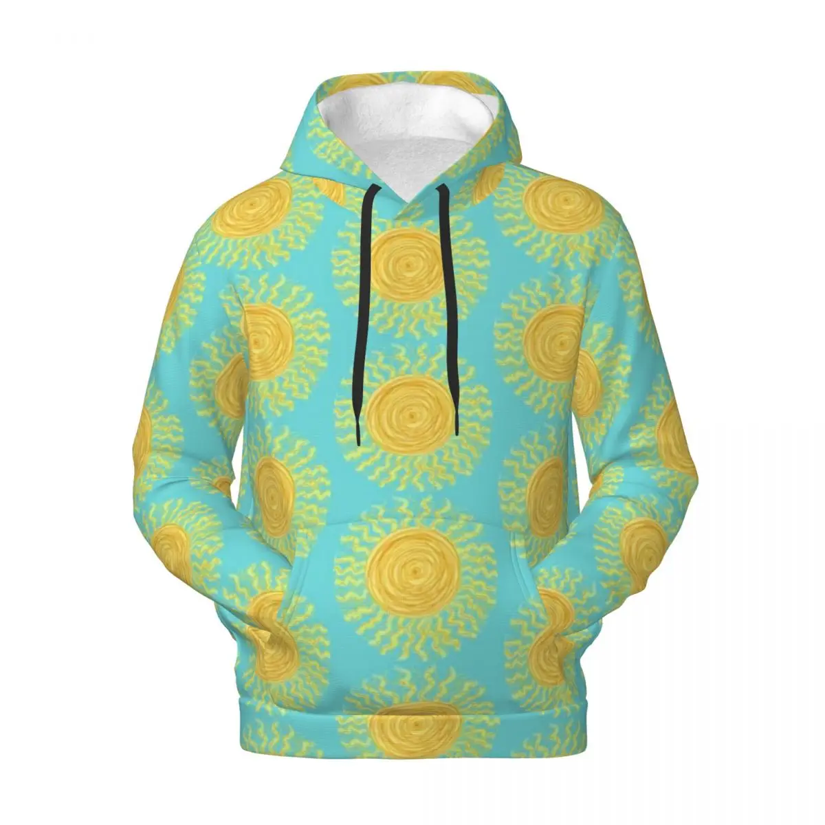 

Abstract Sun Print Loose Hoodies Men Sunshine Pattern Streetwear Pullover Hoodie Spring y2k Funny Graphic Hooded Shirt Big Size