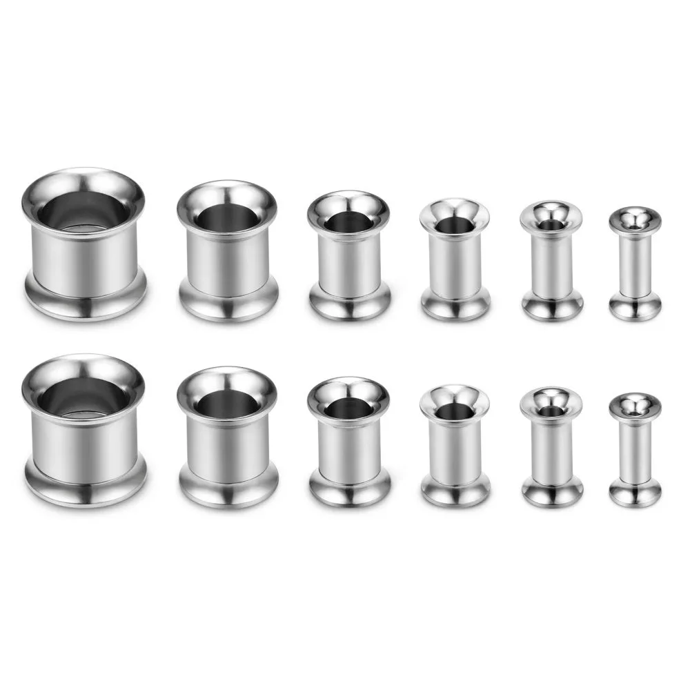 WKOUD112PCSScrewEarTunnelsStretchingKitStainlessSteelGauge
