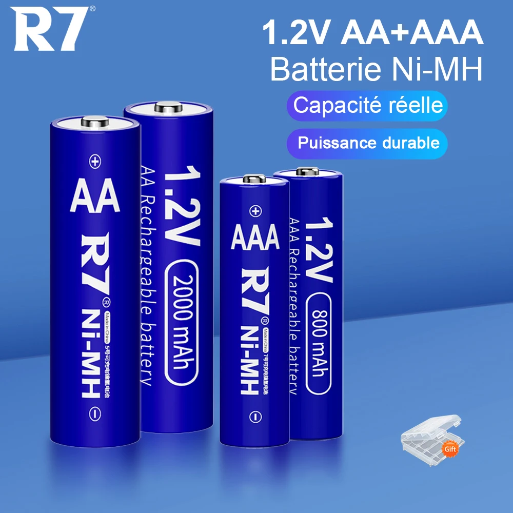 Acheter PALO 1.2V AA & AAA Ni-MH piles rechargeables 3000mAh & 1100mAh 2A  3A batterie + 12 emplacements LCD USB 1.2V AA AAA NIMH NI-CD chargeur de  batterie