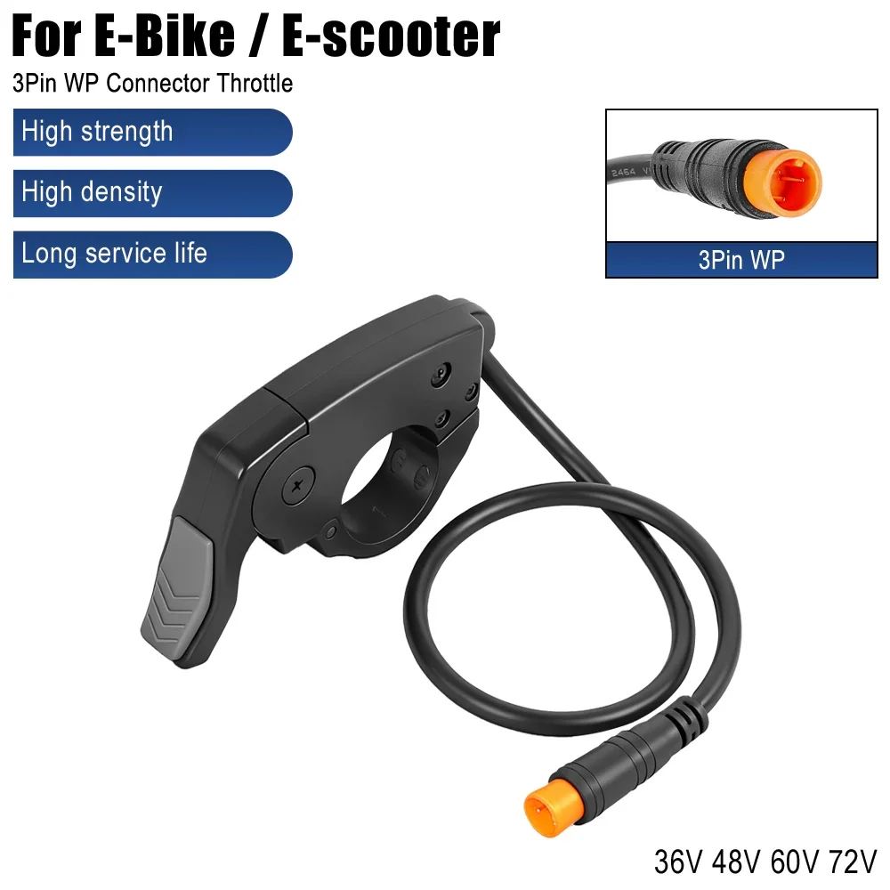 TT009 Fingerdrossel E-Bike Daumendrossel 36V 48V 60V 72V für Elektrofahrradlenker 22mm Links Rechts Roller Beschleuniger – Detail 1