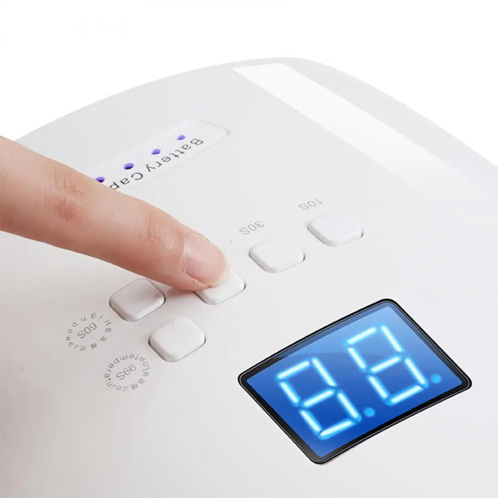 New Cordless LED Nail Lamp Built-in Battery Rechargeable Nail UV Lamp 66W Wireless Gel Polish Dryer S10 Pedicure Manicure Light 4