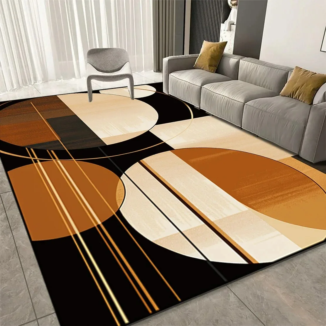 Large Geometric Soft Non-Slip Area Rug 1
