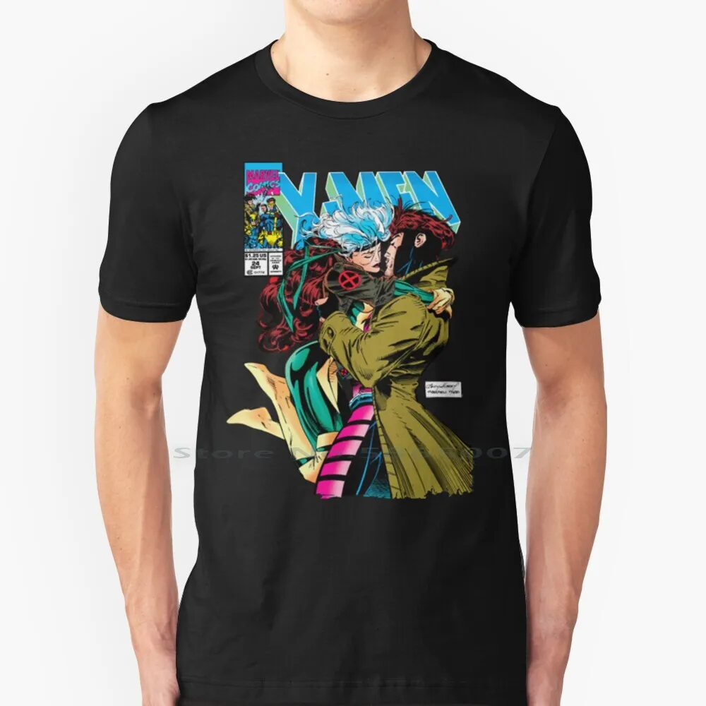 Gambit And Rogue T Shirt 100% Cotton Halloween Comics Mutant Superheroes Big Size 6xl Tee Gift Fashion |