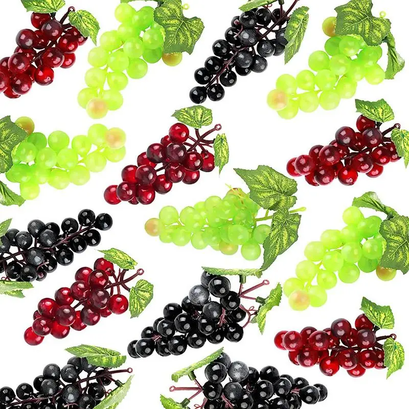 

Fake Grapes Bunches Artificial Lifelike Grape Fruit Decorative for Kitchen Office Garden Home Cabinet Artificial Decorative