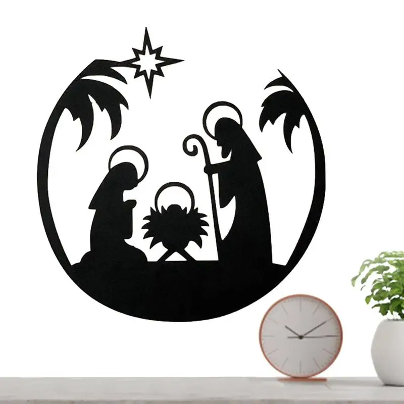 

Nativity Set Metal Decor Christmassy Wall Metal Nativity Set In Iron Seasonal Decors For School Living Room Study Room Bedroom