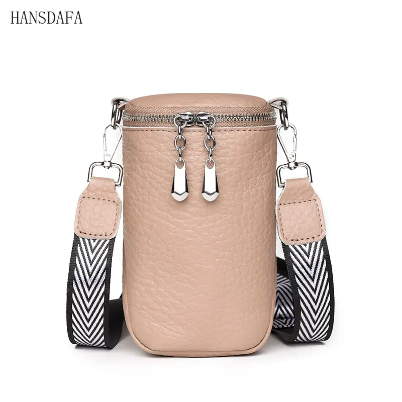 

Soft Cow Leather Girl Phone Messenger Bag High Quality Genuine Leather Shoulder Crossbody Bag For Women Mini Ladies Handbag