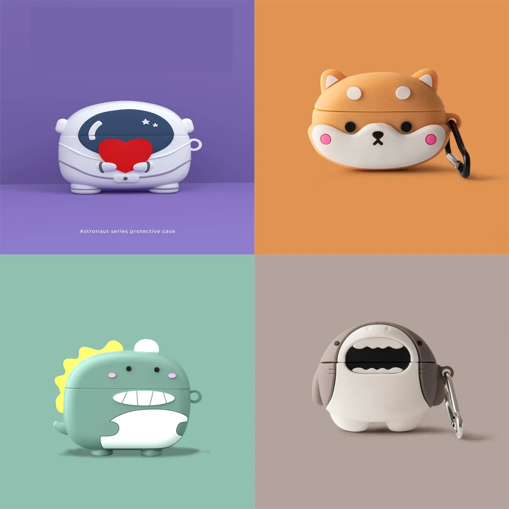 Custodia In Silicone Dinosauro Simpatico Cartone Animato Per Redmi Buds 5 Pro Custodia Protettiva Per Auricolare Bluetooth Wireless Per Xiaomi Redmi B