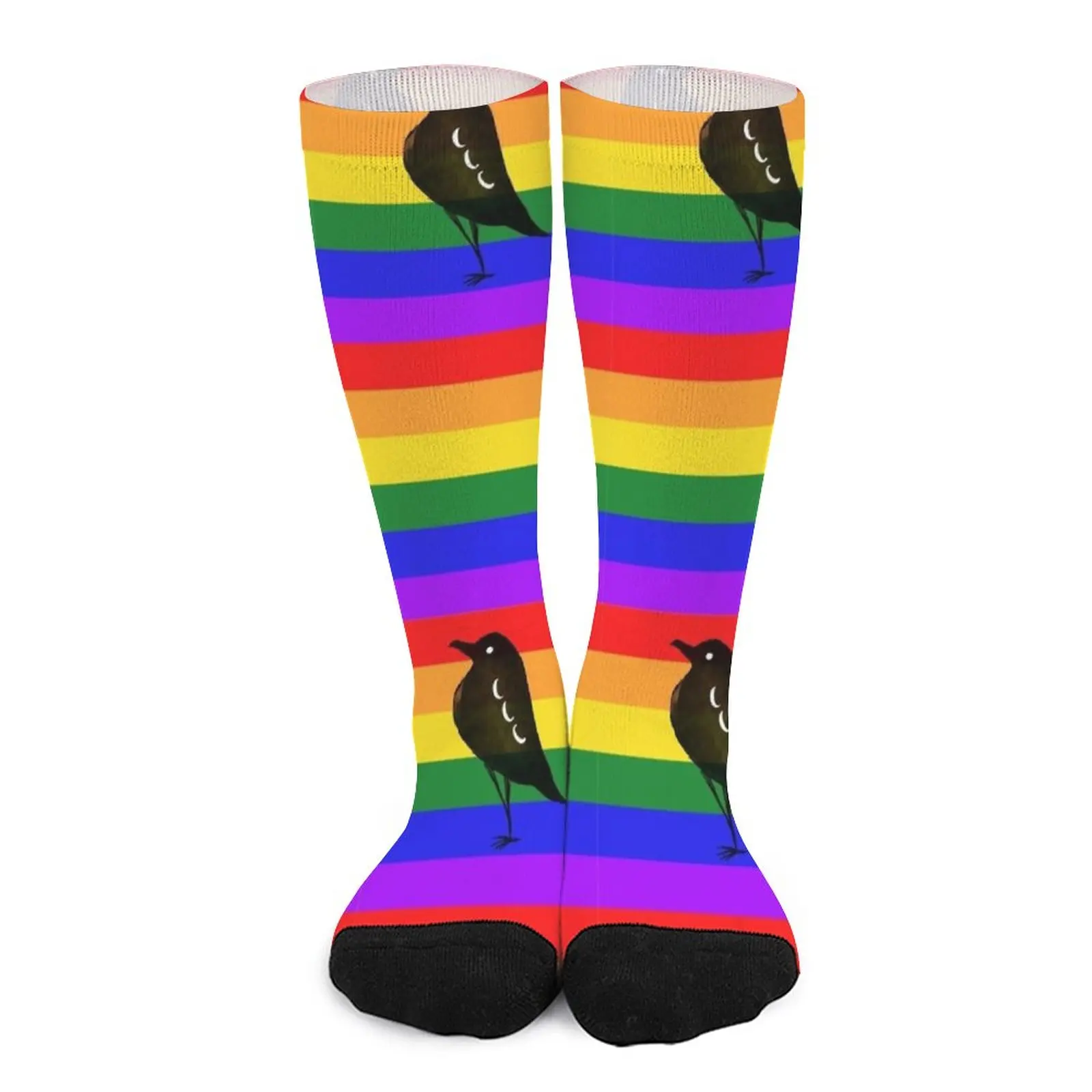 Rainbow crow Socks men socks cotton Thermal socks man winter Women's socks high asair ams1000 high precision thermal mass flow meter oxygen compressed air flow meter