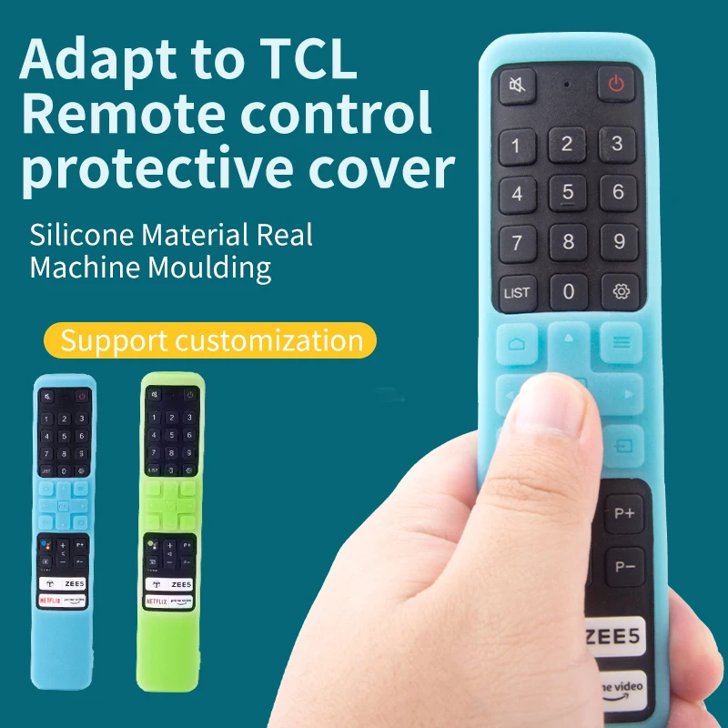 Silicone Cover For TCL RC802N YUI1 YU14 U43P6046 U49P6046 U55P6046 U65P6046 Non-slip Protective Soft Case silicone remote case silicone remote cover silicone remote sleeve remote controller cover silicone case protector