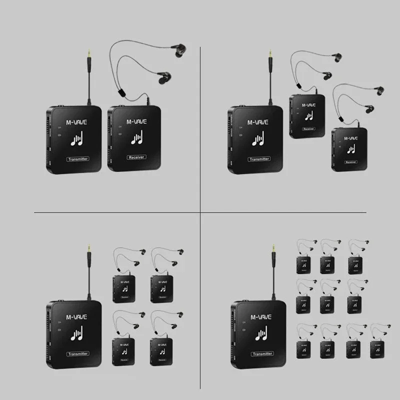 Фото M-vave WP-10 2,4G Беспроводная лампа с кнопкой регулировки громкости, перезаряжаемый передатчик, приемник с поддержкой стерео монобутива №5
