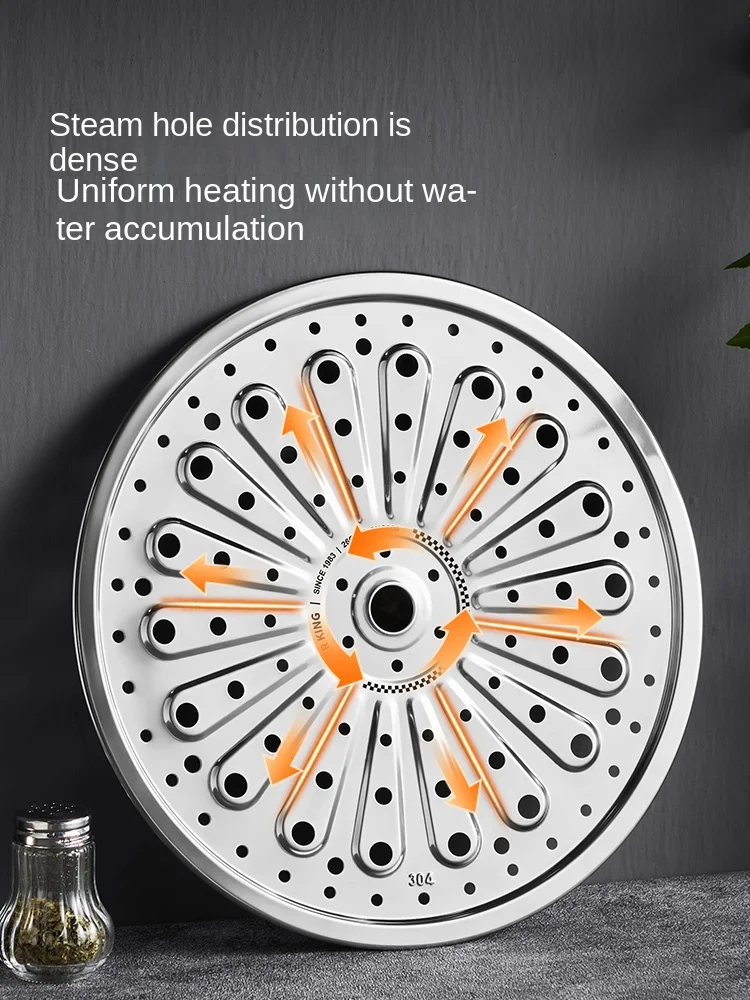 Steamer Rack COOKER KING 304 Stainless Steel Steamer Plate for Streaming Steamed Rice Rice Cooking Rack Steamer Steam Compartment