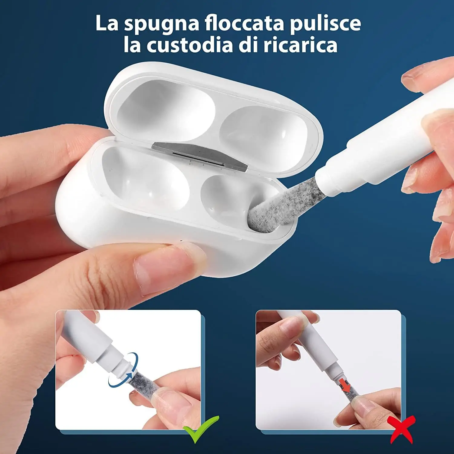 

Bluetooth Earphone Cleaning Kit for Airpods Pro 1 2 3 Earbuds Case Cleaning Pen Bursh Tools for Huawei Xiaomi Airdots Samsung