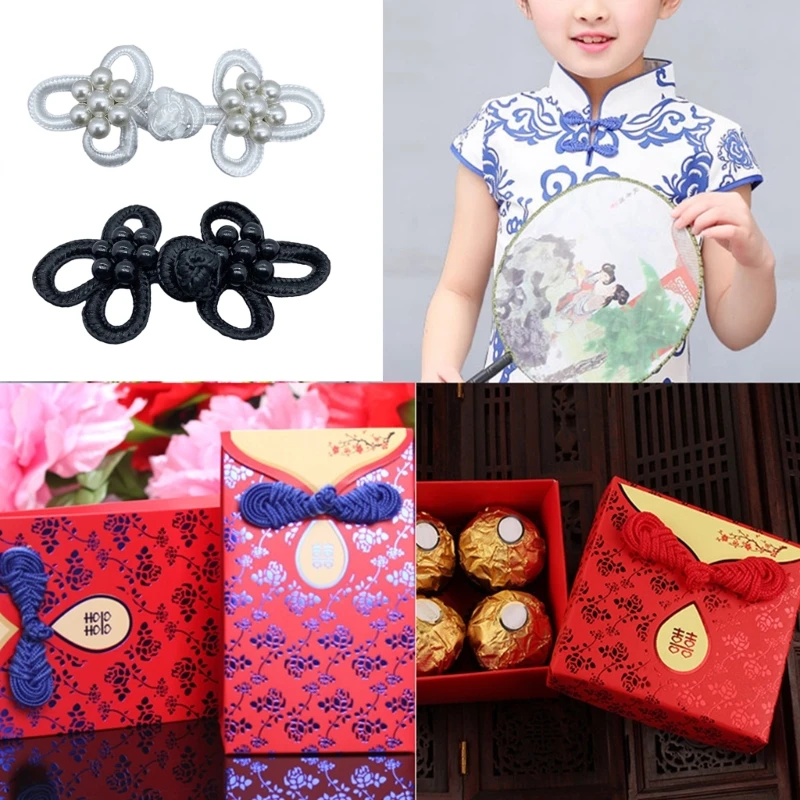 

Chinese Traditional Button Sewing Crafted Buttons Sew On for DIY Handcraft Cheongsam Embellishment