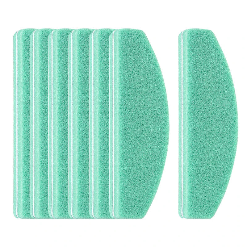 

10pcs Half Moon Double Side Nail files Block Sanding File Polishing Files Nails Grind 100/180 Manicure Pedicure Care Nails Tool