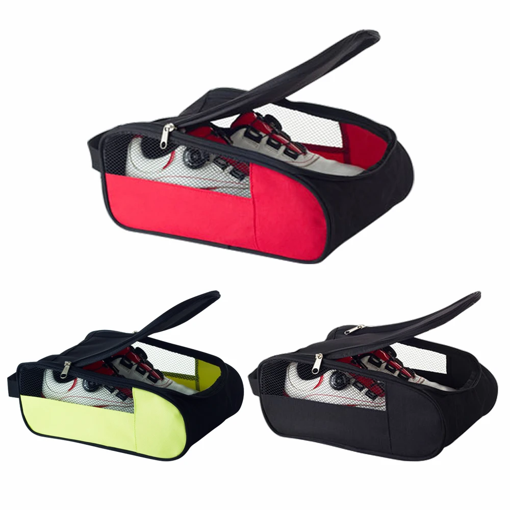 Golf Shoe Bag Mesh, Red Nylon, Portable Breathable Shoe Bag For Golf Shoes And Sports Shoes 1 Piece - View #8