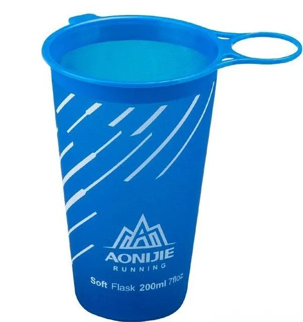 Sports Water Bottle Portable Water Bottle Sports Water Bag 250ml 500ml Soft Flask Folding Collapsible Water Bottle