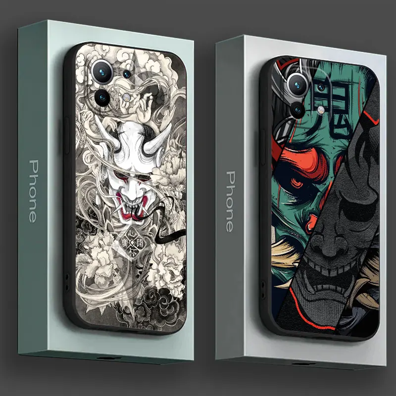 Samurai Hannya Mask Ghost Phone Case Cover