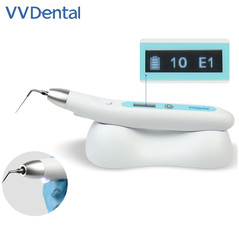 

VVDental Dental Endo Ultrasonic Activator 5 Tips Cordless Endodontic Irrigator Handpiece Root Canal Treatment Dental Endodontic