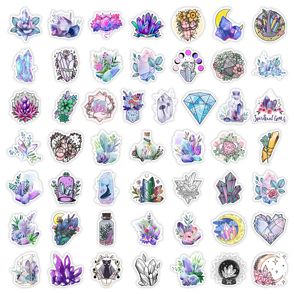 Cartoon Boho Style Crystal Stickers DIY for Laptop Luggage Refrigerator Phone Skateboard Graffiti Decal for Kids Waterproof PVC cartoon stickers paper stickers animal stickers cartoon sticker