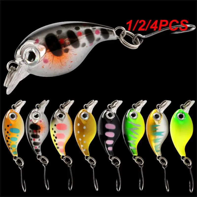 

1/2/4PCS Luya Bait Lifelike Fisheye Hook Sharp FloatingMini 2.1g Fishing Gear Luya Fake Bait Built-in Steel Ball Fishing Lures