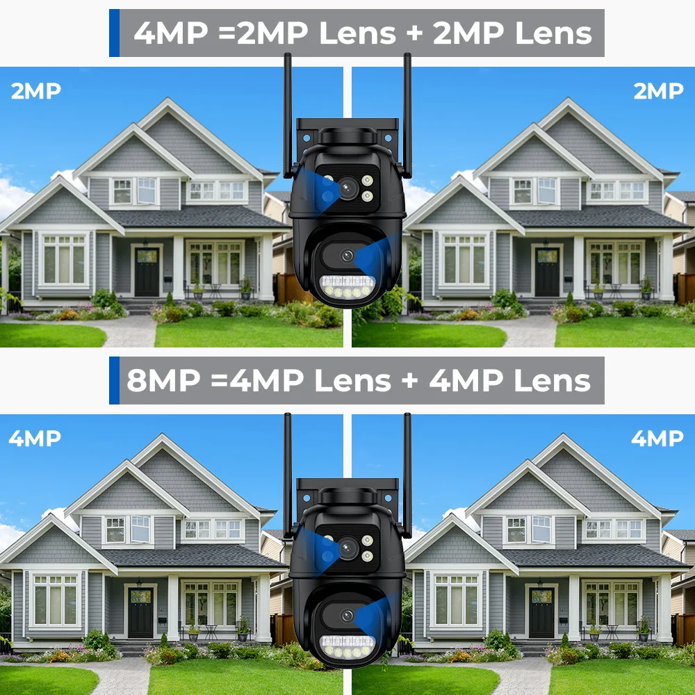 ߿     ī޶, HD 8MP 4K PTZ  ī޶, ڵ  ˶, Ǫ  ȣ, ICSEE