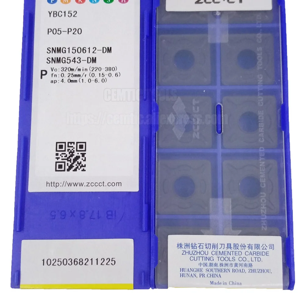 

ZCC SNMG150612-DM YBC151 YBC152 YBC251 YBC252 Original Carbide Blade Turning