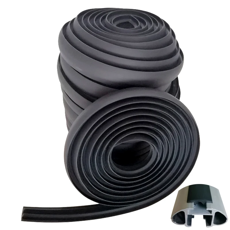 Car Exterior Parts Car Roof Rack Strap Sealing Rubber Strip Roof Rack Cross Bar Reduce Wind Resistance Noise Width 19mm For Thule Top Rod