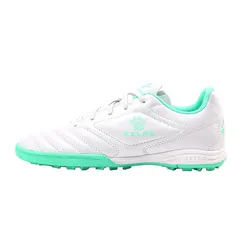 KELME Men's Anti-Slip Artificial Grass Soccer Shoes - 45 (White Green)