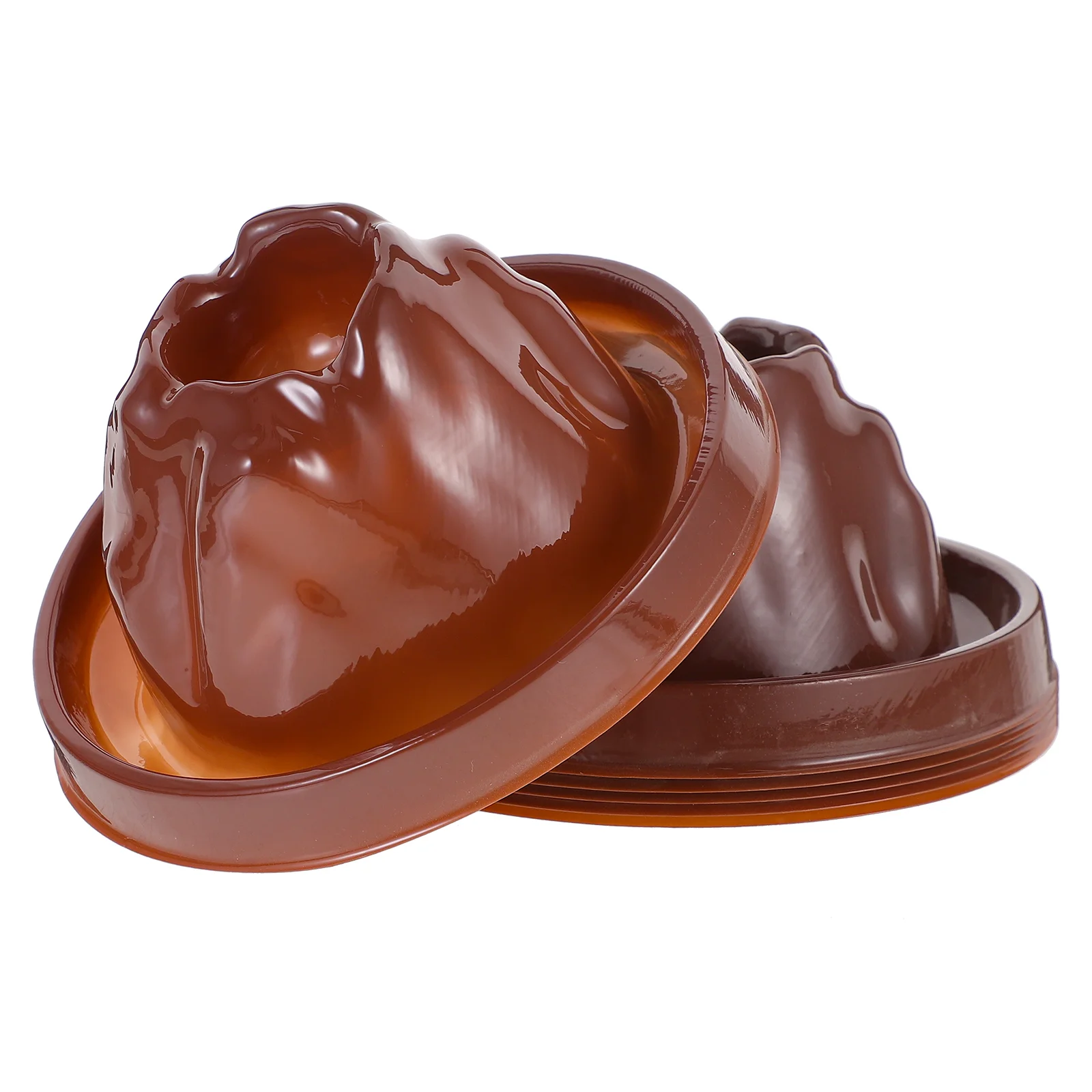 

6 Pcs Volcano Shell Prop Toy Volcano Experiment Kit Base Plastic Eruptions Experiments