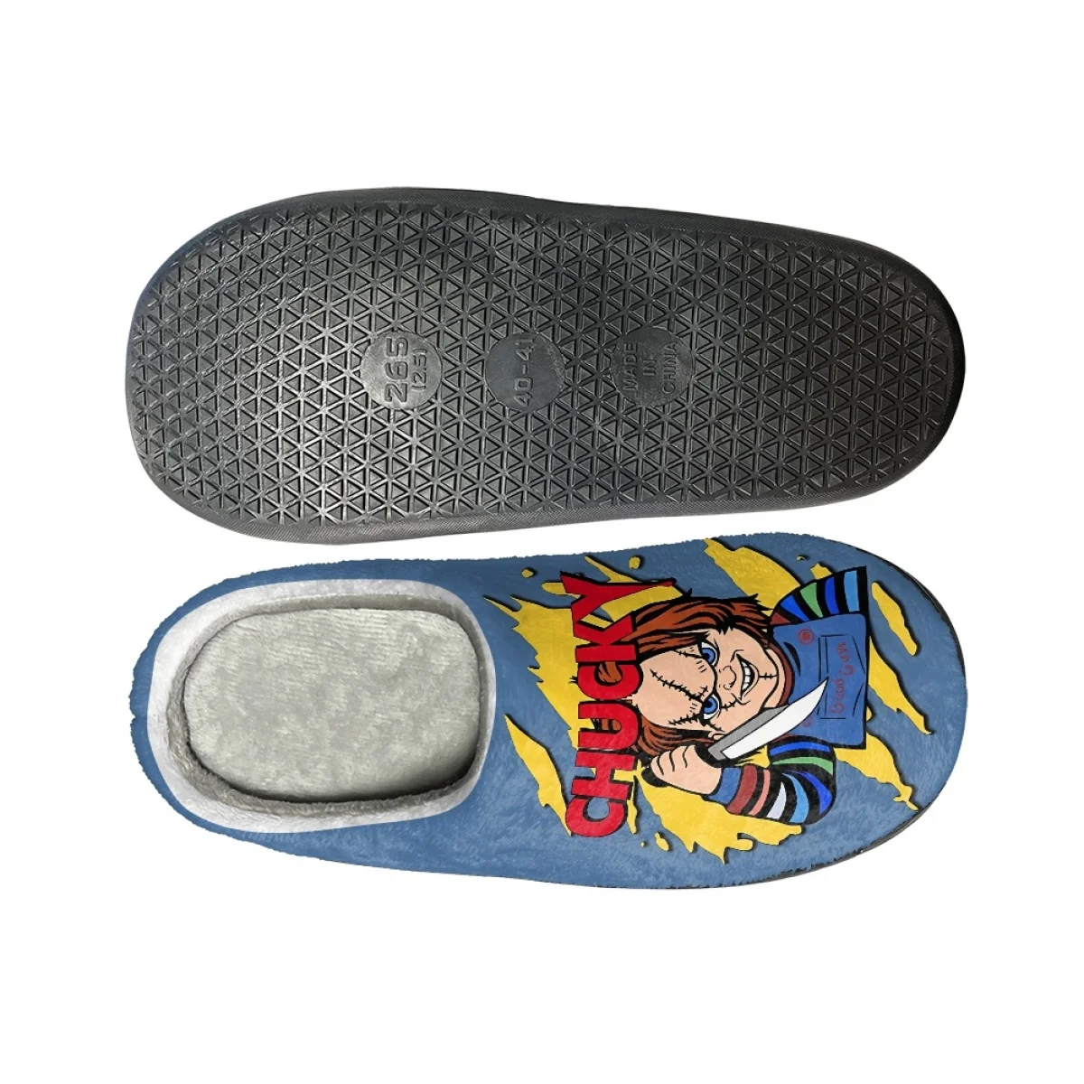Chucky Child’s Play 3-D Slippers Mens Medium Horror Scary Movie  NEW Horror Movie Killer Chucky Pattern Ladies Autumn Winter  main image 3